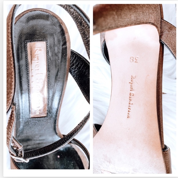 Rupert Sanderson Bronze Sandals - Picture 6 of 8
